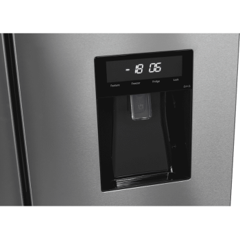 EXQUISIT FD490-160-WS-200E inoxlook French Door (307,42 kWh/Jahr, E, 1830 mm hoch, Edelstahloptik)