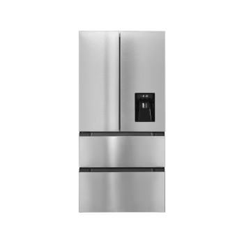 EXQUISIT FD490-160-WS-200E inoxlook French Door (307,42 kWh/Jahr, E, 1830 mm hoch, Edelstahloptik)