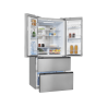 EXQUISIT FD490-160-WS-200E inoxlook French Door (307,42 kWh/Jahr, E, 1830 mm hoch, Edelstahloptik)