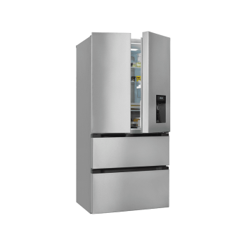 EXQUISIT FD490-160-WS-200E inoxlook French Door (307,42 kWh/Jahr, E, 1830 mm hoch, Edelstahloptik)