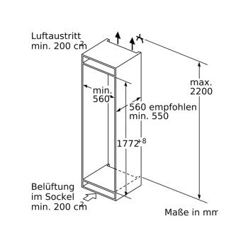 SIEMENS GI81NACF0 Gefrierschrank (F, 1772 mm hoch)