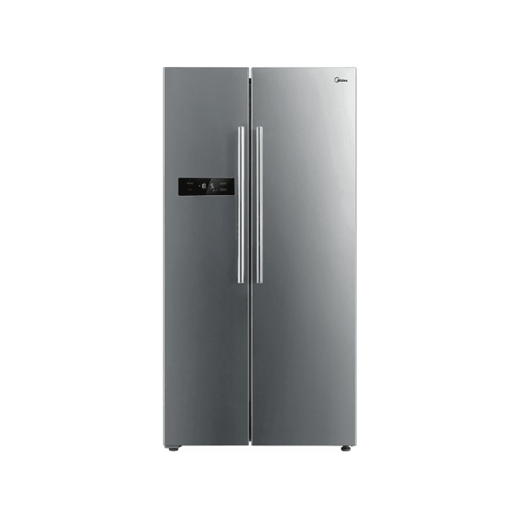 MIDEA MERS530FGF02G Side by Side Kühl-Gefrierkombination (F, 1775 mm hoch, Inox)