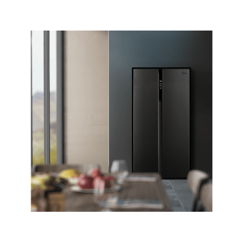 MIDEA MDRS710FGF28 Side by Side Kühl-Gefrierkombination (F, 1765 mm hoch, Dark Inox)