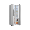 EXQUISIT SBS46-010F inoxlook Kühlgefrierkombination (289,13 kWh/Jahr, F, 1780 mm hoch, Edelstahloptik)