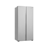 EXQUISIT SBS46-010F inoxlook Kühlgefrierkombination (289,13 kWh/Jahr, F, 1780 mm hoch, Edelstahloptik)