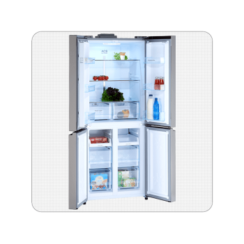 WOLKENSTEIN WCD400A++NF IX Side-by-Side (331 kWh/Jahr, F, 184,50 cm hoch, Inox)