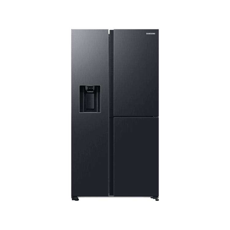 SAMSUNG RH68B8521B1/EG Side-by-Side (E, 1780 mm hoch, Premium Black Steel/Urban Silver)