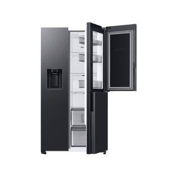 SAMSUNG RH68B8521B1/EG Side-by-Side (E, 1780 mm hoch, Premium Black Steel/Urban Silver)