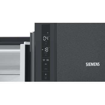 SIEMENS KF96NAXEA iQ500 French Door (E, 1830 mm hoch, blackSteel)
