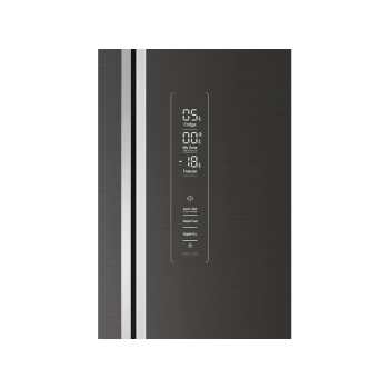HAIER HTF-508DGS7 French Door Kühlgefrierkombination (F, 1900 mm hoch, Iconic Glas Grey)