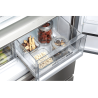 HAIER HB18FGSAAA French Door (E, 1900 mm hoch, Design-Glasfront in Silber)