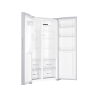 HAIER HSR3918FIPW Kühl-Gefrierkombination Side-by-Side (393 kWh/Jahr, F, 177,5 cm hoch, Weiß)