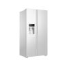HAIER HSR3918FIPW Kühl-Gefrierkombination Side-by-Side (393 kWh/Jahr, F, 177,5 cm hoch, Weiß)