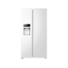 HAIER HSR3918FIPW Kühl-Gefrierkombination Side-by-Side (393 kWh/Jahr, F, 177,5 cm hoch, Weiß)