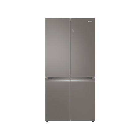 HAIER HTF-540 DGG 7 French Door (F, 1905 mm hoch, Glasdesignfront silber)