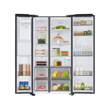 SAMSUNG RS6GA8521B1/EG Side-by-Side (E, 1780 mm hoch, Premium Black Steel)