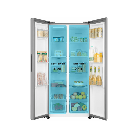 COMFEE RCS609IX1 Side-by-Side (F, 1775 mm hoch, Inox)