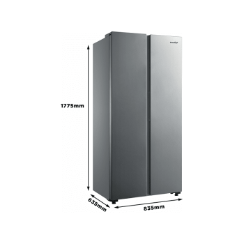 COMFEE RCS609IX1 Side-by-Side (F, 1775 mm hoch, Inox)