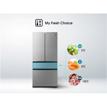 HISENSE RF540N4SBI2 French Door (E, 1817 mm hoch, Grau)