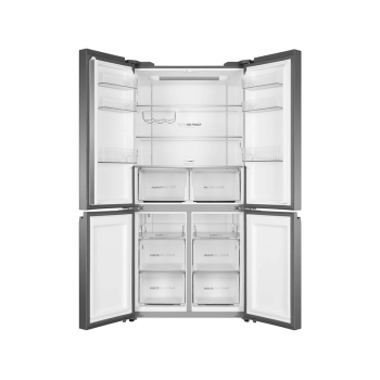 HAIER HTF-540 DGG 7 French Door (F, 1905 mm hoch, Glasdesignfront silber)