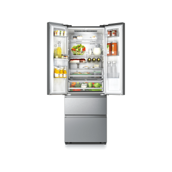 HISENSE RF632N4WIE French Door (E, 2000 mm hoch, Grau)