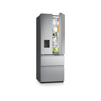 HISENSE RF632N4WIE French Door (E, 2000 mm hoch, Grau)
