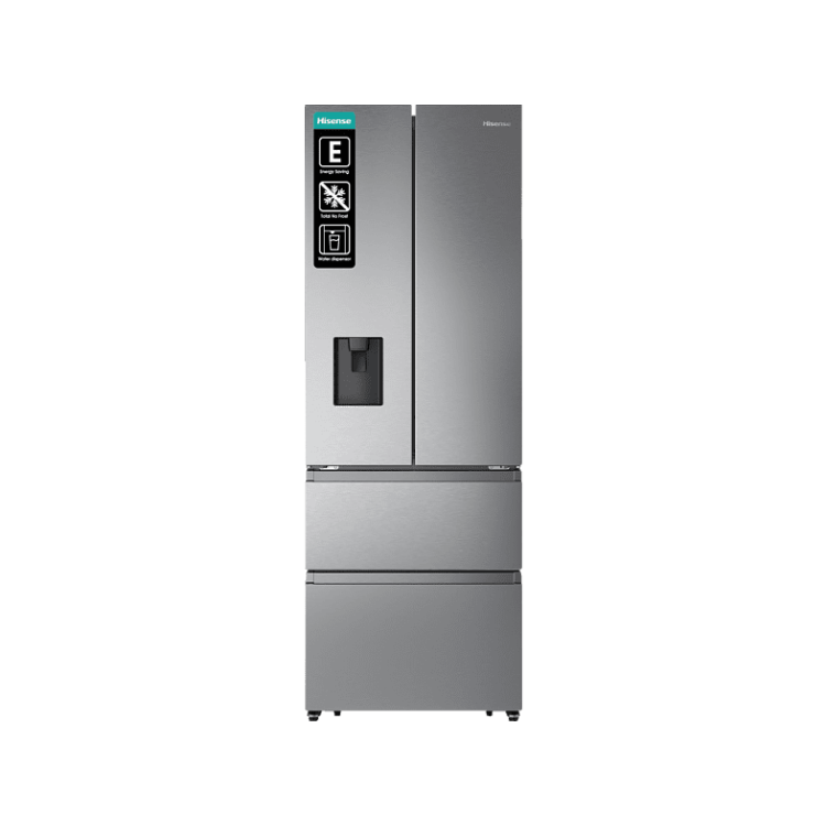 HISENSE RF632N4WIE French Door (E, 2000 mm hoch, Grau)
