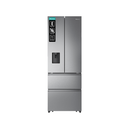 HISENSE RF632N4WIE French Door (E, 2000 mm hoch, Grau)