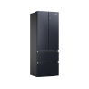 HAIER HFW7720ENMB Kühl-Gefrierkombination (E, 2006 mm hoch, Obsidian Black Inox )