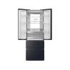 HAIER HFW7720ENMB Kühl-Gefrierkombination (E, 2006 mm hoch, Obsidian Black Inox )