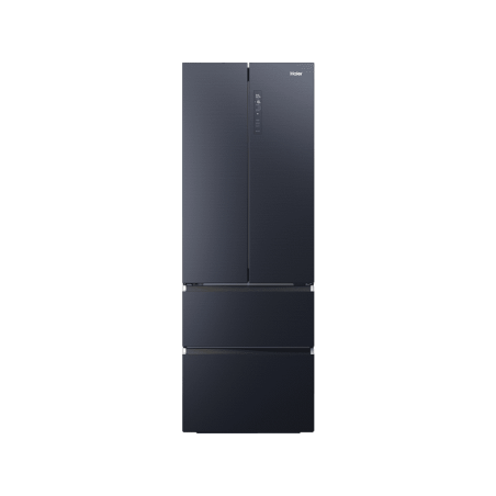 HAIER HFW7720ENMB Kühl-Gefrierkombination (E, 2006 mm hoch, Obsidian Black Inox )