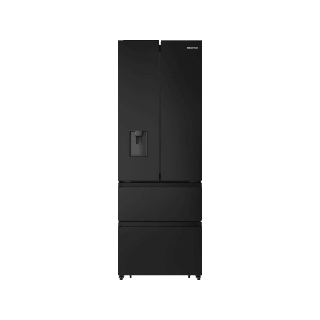 HISENSE RF632N4WFE French Door (295 kWh/Jahr, E, 2000 mm hoch, Schwarz)