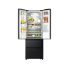 HISENSE RF632N4WFE French Door (295 kWh/Jahr, E, 2000 mm hoch, Schwarz)