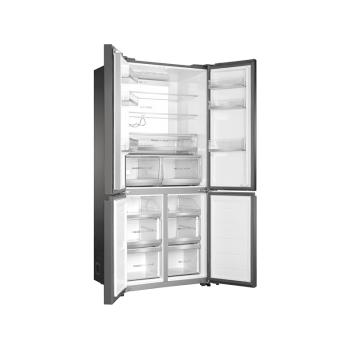 HAIER HTF-508DGS7 French Door Kühlgefrierkombination (F, 1900 mm hoch, Iconic Glas Grey)