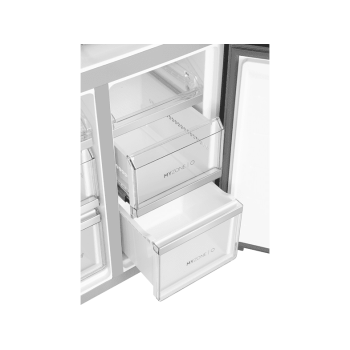 HAIER HTF-508DGS7 French Door Kühlgefrierkombination (F, 1900 mm hoch, Iconic Glas Grey)