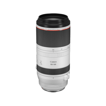 CANON RF 100 mm - 500 mm f./4.5-7.1 L-Reihe (Objektiv für Canon R-Mount, Weiß/Schwarz)