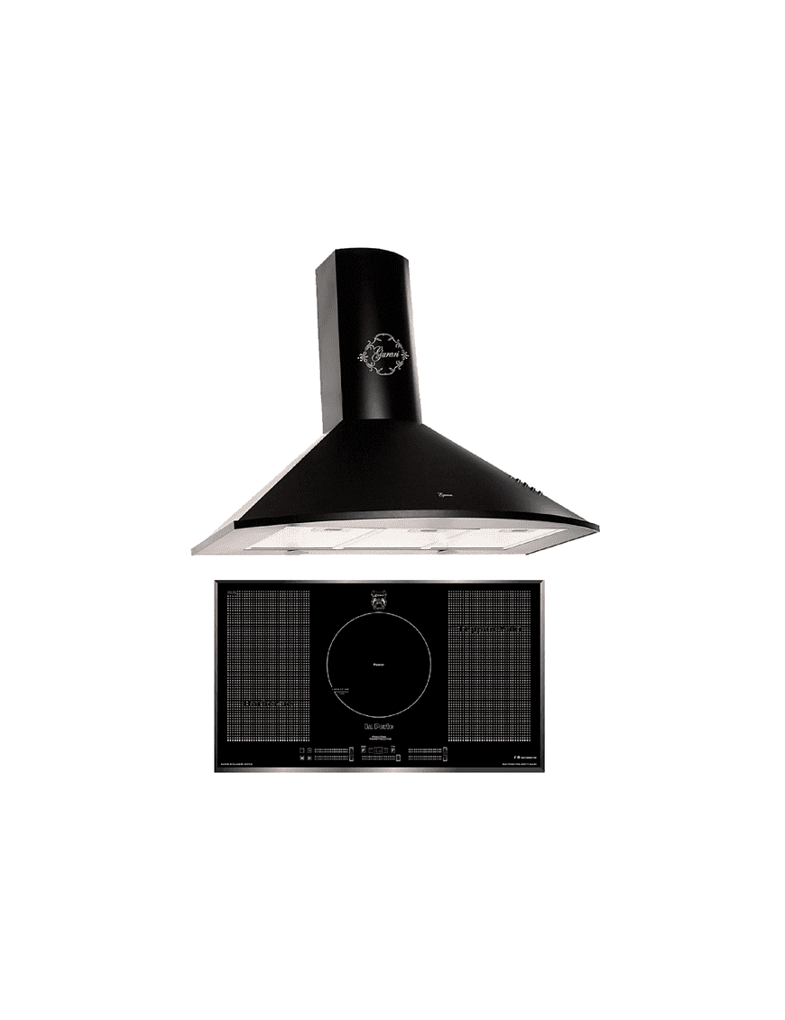GURARI GCH D 268 BL 9 PRIME+KCT 97 FI La Perle, Dunstabzugshaube (90 cm breit)