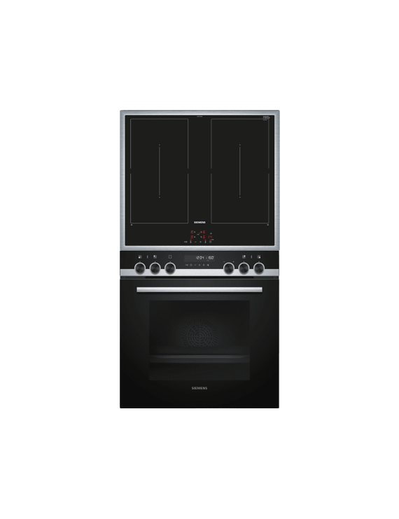 SIEMENS PQ521DB0ZM iQ500, Einbauherdset (Induktionskochfeld, A, 71 Liter)