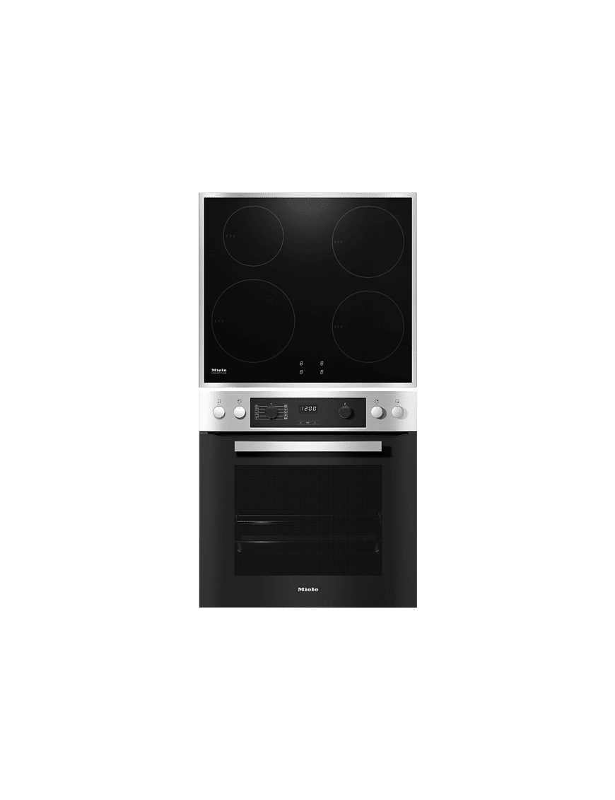 MIELE H 2267-1 I EDST. + KM 7001 FR, Einbauherdset (Induktionskochfeld, A+, 76 Liter)