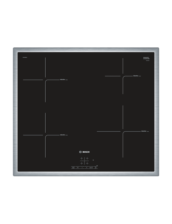 BOSCH PIE645BB1E Induktionskochfeld (583 mm breit, 4 Kochfelder)