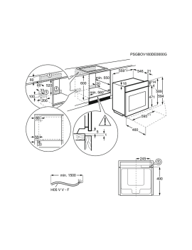 AEG KOMP4031IM Serie 6000 mit SurroundCook Ringheißluftsystem (mit Pyrolyse), Herdset (Induktionskochfeld, A+, 71 Liter)