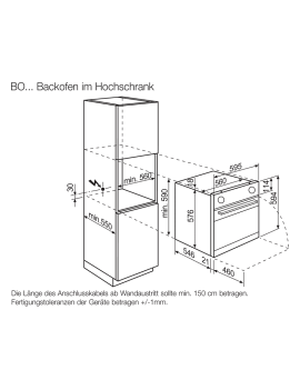 AEG BCO57501V2 Backofen (Einbaugerät, 72 Liter, 596 mm breit)