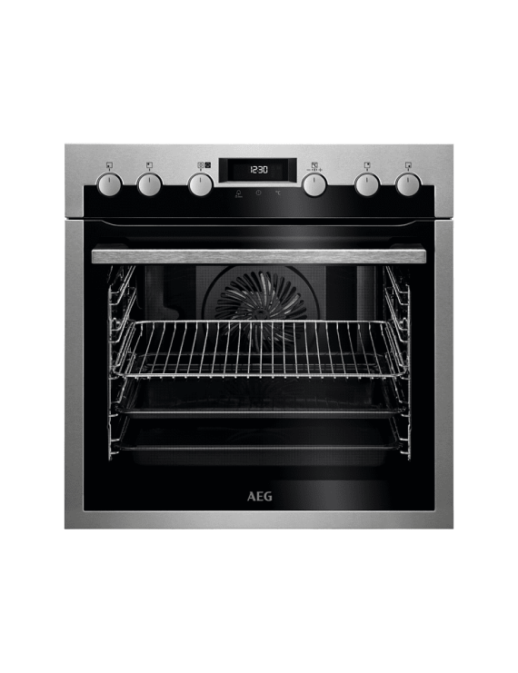AEG BCO7741BA1 Backofen (Einbaugerät, 72 Liter, 594 mm breit), Serie 7000 mit SteamCrisp Dampfunterstützung (mit Pyrolyse)