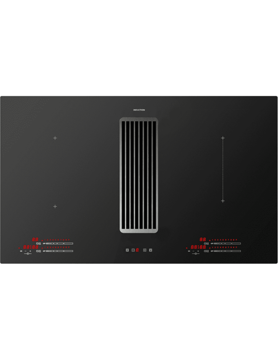 RESPEKTA ZONDA RD 1 SET, Dunstabzugshaube-Kochfeldset (860 mm breit, 520 mm tief)
