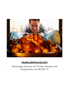 KLARSTEIN Robuchon Backofen (Einbaugerät, A+, 72 Liter, 56 cm breit)