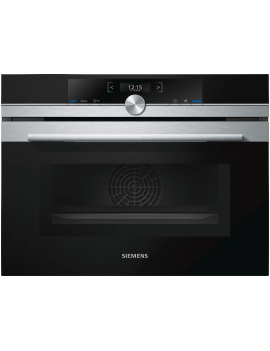 SIEMENS CM633GBS1 Backofen mit Mikrowelle (Einbaugerät, 45 Liter, 594 mm breit), iQ700