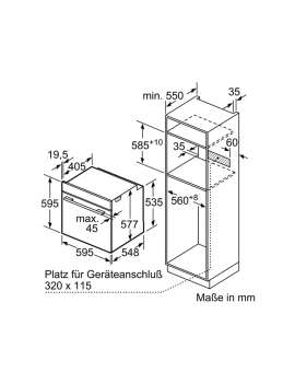 SIEMENS HM676G0S1 Mikrowelle (Einbaugerät, 67 Liter, 594 mm breit), iQ700