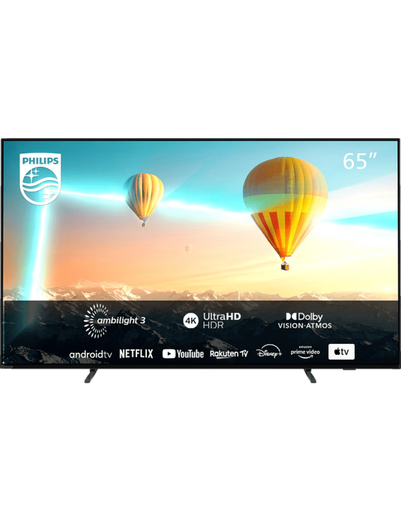 PHILIPS 65PUS8007/12 LED TV (Flat, 65 Zoll / 164 cm, UHD 4K, SMART TV, Ambilight, Android TV™ 11 (R))