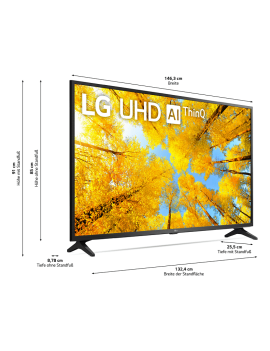 LG 65UQ75009LF LED TV (Flat, 65 Zoll / 164 cm, UHD 4K, SMART TV, webOS 22 mit LG ThinQ)