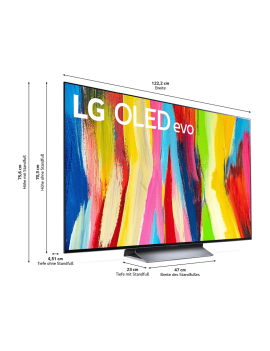 LG OLED55C27LA OLED TV (Flat, 55 Zoll / 139 cm, UHD 4K, SMART TV, webOS 22 mit LG ThinQ)